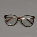 Gaoye Blue Light Blocking Glasses - Trending Round TR90 Frames, Metal Arms, UV400 Protection - Matching Soft Case (*1-tea Leopard/Transparent Lens)