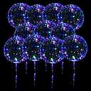 19 Pack Led Balloons Light Up with Colorful Led Lights  | Perfect Supply for Glow Stick Party, Birthday Party,Wedding (Multicolor)