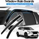 Rogue Rain Guard - Window Visors for Nissan Rogue 2021-2025 2026, Out-Channel Side Window Rain Guards for Rogue, 4PCS, Black, Car Accessories