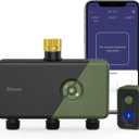Diivoo 3 Zone WiFi Water Timer with Brass Inlet, Smart Sprinkler Hose Timer 3 Outlets Compatible with Alexa/Google Assistant, 18 Irrigation Plans, Rain Delay & Mist Mode for Garden Lawns (2.4GHz Only)