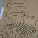 Kids Rocking Chair Wooden Comfy Recliner Rocker for Toddler Ages 3-6 Baby Child Lounge Chair Indoor Outdoor Children Playroom Anti-Tip Design Safe & Sturdy White, 3-6 years old
