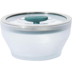 Anyday 4-Cup Microwave Cookware & Glass Container with Glass Lid, Plastic-Free Deep Food Storage | Stackable Airtight Steamer with Vented Lid for Microwave-Safe Reheating, Steaming Vegetables & Rice (Frosted - Kale)