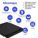 Black Delrin/Acetal Copolymer Plastic Sheet, High-Performance Engineering Plastic for CNC Machining, DIY, and Industrial Applications (Black, 1/2" x 6" x 12")