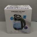 Chefman Electric Kettle, 1.8L 1500W, Hot Water Boiler, Removable Lid for Easy Cleaning, Auto Shut Off, Boil-Dry Protection, Stainless Steel Filter, BPA Free, Borosilicate Glass Electric Tea Kettle (Black)