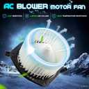 Heater A/C Blower Motor with Fan Cage Fits 2003 2004 2005 2006 2007 2008 Pontiac Vibe, Replaces 15-80547 35080 15-80547 35080 88973567 PM9243 700160