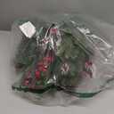 Pre-lit Christmas Garland 9FT with 100 Warm Lights, Battery Operated Xmas Garland with Pine Cedar Cones & Red Berries, Christmas Decoration for Mantle Fireplace Stair Railing Porch (Evergreen Glow)