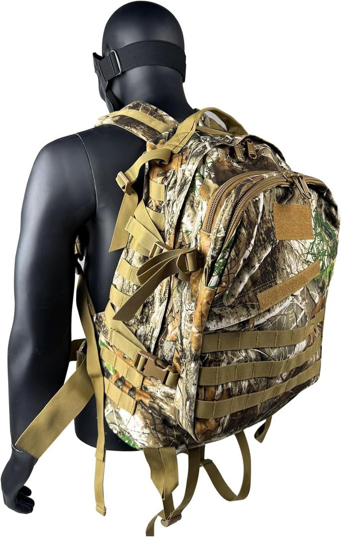 BEAUTI4U Hunting Backpack Outdoor Gear Hunting Pack, Extra Large Backpack with Waterproof Rain, Military Tactical Hiking Expandable Backpack
