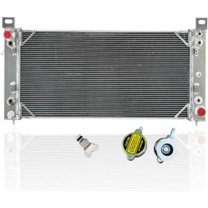3Row Aluminum Radiator Fit for 1999-2014 Chevy Silverado GMC Sierra 1500 2500 3500 Tahoe Yukon AT for Cadillac Escalade ESV