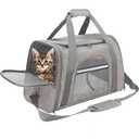 Vicmhuang Cat Carrier Bag, Waterproof Oxford Fabric Pet Travel Bag, Size 20 x 12 , For Pets Up To 15 Lbs