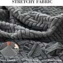 Sofa Covers Couch Covers for Sofa Pet Friendly Couch Cushion Covers Universal Sofa Covers Washable Stretch Slipcovers for Sectional Sofa (Texture Gray,Large Single Seat Cover)