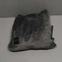 Travel Blanket Airplane Compact with Hoodie  2in1 Airplane Travel Accessories from Plane Blanket to Travel Pillow with Luggage Strap, Soft Handle & Secure Pocket (62x41'', Grey)