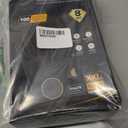 TitanFlex Heavy Duty Black Industrial Nitrile Gloves with Raised Diamond Texture, Latex Free (6mil/8mil)