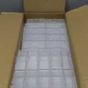 80-Pack Interlocking Toy Car Storage Case for 1/64 Scale Die-Cast Cars, Compatible with Hot Wheels & Matchbox Mini Cars, Clear Dustproof Stackable Display Organizer Box with Wall-Mount Holes (White)