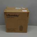 24.5" Vintage Ceramic Table Lamp - Single Farmhouse Rustic Bedside Lamp with Natural Textured Finish, Nightstand Lamps for Living Room, Bedroom, End Table, Office White and Brown