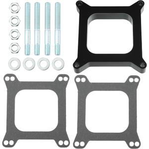 uxcell Carb Spacers 1" Tall Open Phenolic Carburetor Spacer for Chevy for Ford 350 SBC BBC BB 4BBL with Gasket Screws Kit