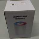 230ML Humidifier for Bedroom, Air Humidifier for Home, Plant Humidifiers Indoor Small with LED Colorful Gradient Light, USB Powered for Desk, Car, Travel, Hotel Room (Pink)