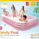INTEX 58487EP Swim Center Inflatable Family Pool: 277 Gallon Capacity 120" x 72" x 22" Pink