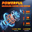 Cordless Paint Sprayer for Milwaukee M18 18V Battery,Electric Spray Paint Gun for House,4 Copper Nozzles, Paint Spray Gun with Power Display, Paint Sprayers for Home Interior and Exterior
