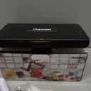 Geedel Rotary Cheese Grater, Kitchen Mandoline Vegetable Slicer with 3 Interchangeable Blades, Easy to Clean Rotary Grater Slicer for Fruit, Vegetables, Nuts (White)