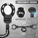 Scooter Lock, Bike Locks High Security with Key, 36.22inch Heavy Duty Bike Lock Chain, Accessories for Electric Scooter, E-Bikes
