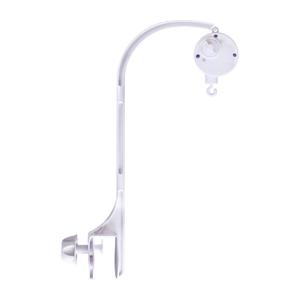Baby Crib Mobile Arm with Music Box Spin Motor24 inch , AICMEI Nursery Decor Hanger -DIY Toy Decoration Move BracketDouble nut Adjustment and Fixing