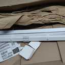 Cordless Vinyl Mini L Blinds 20" W x 48" H, 1" Slat White Horizontal Windows L Blind for Door, Shades, Camper, Light Filtering, Interiors, Arrive 1/2 Inch Narrower Indoor