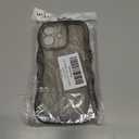 Compatible with iPhone 16 Case 6.1" 2024, Cute Kawaii Curly Wave Frame Shape Soft Silicone Shockproof Protective Phone Cover for Women Girls, Clear/Black