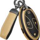 for Kia Key Fob Cover Accessories (Gold, Model 1)