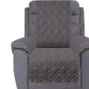 Ameritex Waterproof Nonslip Recliner Cover Stay in Place, Dog Chair Cover Furniture Protector, Ideal Recliner Slipcovers for Pets and Kids (Dark Grey, 23")