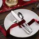 KEAWELL Pearl Edge 4-Piece Premium Fork Set, 18/10 Stainless Steel, Fine Silverware with Mirror Finish, Dishwasher Safe (4, 8" Dinner Forks)