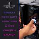 GE Profile Smart Indoor Pellet Smoker, with Active Smoke Filtration, 5 Smoke Control Settings, WiFi Connected, Electric, Countertop BBQ Appliance, Black
