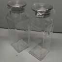 Netany 2 Pack 2 Liters/68 oz Square Glass Pitcher with Lid and Handle for Fridge, Iced Tea and Coffee Carafe Beverage Serveware, Heat Resistant Borosilicate Water Jug for Hot/Cold Drinks and Milk