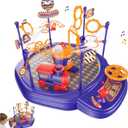 Electric STEM Toys Train Set for Kids, Floating Ball Science Toy with Adjustable Airflow, Hand-Eye Coordination & Focus Training Board Game for Boys Girls Ages 4 5 6 7 8+