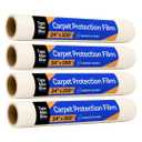 TapeManBlue Carpet Protection Film 24" x 200', 4 Rolls, Self Adhesive Plastic Carpet Protector Film with Clean Removal & Easy Unwind, Durable Protection Tape to Shield Your Surface