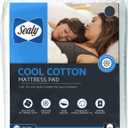 Sealy Cool Cotton Moisture-Wicking 100% Cotton Mattress Pad Queen