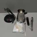 Aottom Wax Melter for Candle Making - Stainless Steel Candle Wax Melter Pot with Pouring Spout, DIY Candle Making Kit Supplies Included Wicks, Wick Stickers, Centering Device, Stirring Spoon