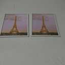 upsimples 8x10 Picture Frame Set of 2,  Made of High Definition Glass for 8 x 10, Wall and Tabletop Display Thin Border Photo Frames for Home Decor, White