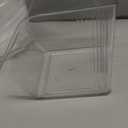 3-Pack Small Clear Storage Baskets, Adhesive Spice Rack Wall Mount for Countertop/Cabinet/Bathroom, Plastic Storage Bins Kitchen Wall Organizer and Storage Shelves, Spice Organizer