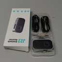 COMSOON Bluetooth Receiver for Car, Noise Cancelling 3.5mm AUX Bluetooth Car Adapter, Wireless Audio Receiver for Home Stereo/Wired Headphones, Hands-Free Call, 16H Battery Life - Black+Silver