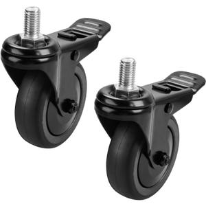 74064 Grill Locking Caster Wheel for Pit Boss - 3" 74064 Grill Stem Caster Replacement for Pit Boss Pro Series 1100, Austin XL Parts, Pit Boss 820, Navigator 850, Louisiana Grill, 2 Pack