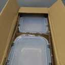 [8-Pack,30 oz]Glass Meal Prep Containers,Glass Food Storage Containers,Airtight lunch Containers with Lids, Microwave, Oven, Freezer and Dishwasher (Gray)