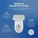 TOTO® WASHLET® S1 Electronic Bidet Toilet Seat with Instantaneous Water Heating, Round, Cotton White - SW2325#01