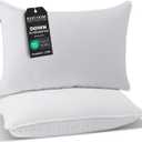 Bed Pillows for Sleeping, Set of 2 Cooling, Hotel Quality with Soft Down Alternative Fill for Back, Stomach & Side Sleepers (Standard)