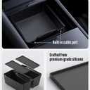 BMZX Center Console Organizer for New Tesla Model Y Juniper (2025-2026) & Model 3 Highland (2024-2025), Organizer and Cup Holder 3PCS for Model Y Model 3 Accessories