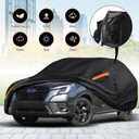 Car Cover Waterproof All Weather Fit for 2006-2023 MERC-edes Benz S Series S400 S550 S63 AMG, 600D Oxford Cloth Heavy Duty, Sun Hail Protector Seal Skin Outdoor Car Covers with Door Zipper