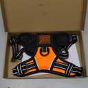 PHOEPET No Pull Dog Harnesses for Small Dogs Reflective Adjustable Front Clip Vest with Handle 2 Metal Rings 3 Buckles [Easy to Put on & Take Off] (S, Orange)