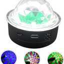 1pc RGB Voice Control Stage Lamp USB Rechargeable Crystal Ball Disco Light for Ktv Parties Weddings and More LED Atmosphere Light for Home and Car