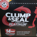 ARM & HAMMER Clump & Seal Platinum Cat Litter, Multi-Cat, 14-Day Odor Control, Rock-Hard Clumps, 27.5 lbs  Powerful Odor Eliminator with Baking Soda