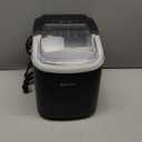 ecozy Portable Countertop Ice Maker - 9 Ice Cubes in 6 Minutes, 26 lbs Daily Output, Self-Cleaning with Ice Bags, Scoop, and Basket for Kitchen, Office, Bar, Party - Black