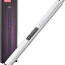 MEIRUBY Electric Candle Lighter, Christmas Stocking Stuffers Gifts for Women Mom Men Wife Sister, USB Arc Rechargeable Windproof Long Lighter for Candle BBQ Housewarming Birthday Gifts Idals (Silver)